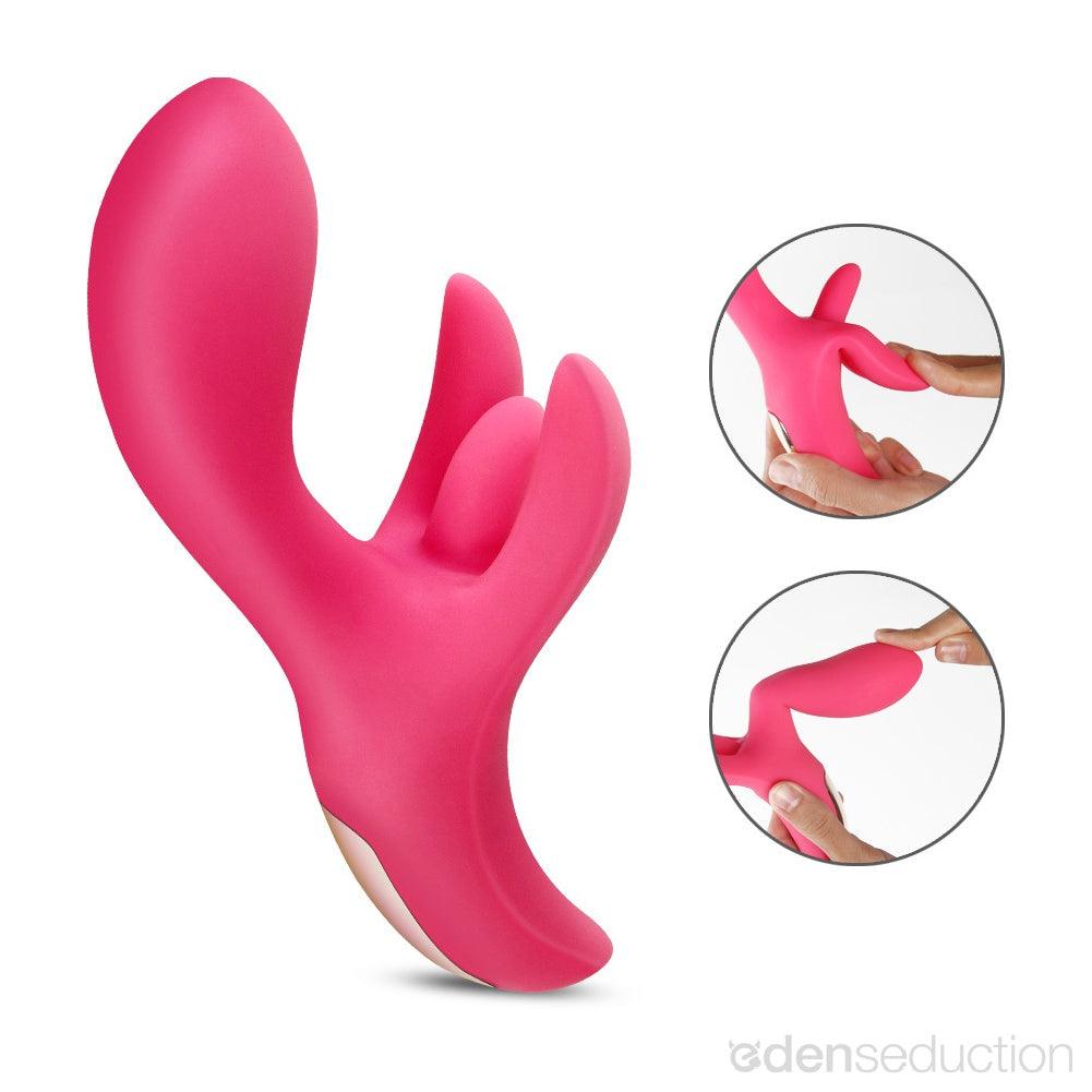 Embrace Flicking rabbit vibrator - EdenSeduce