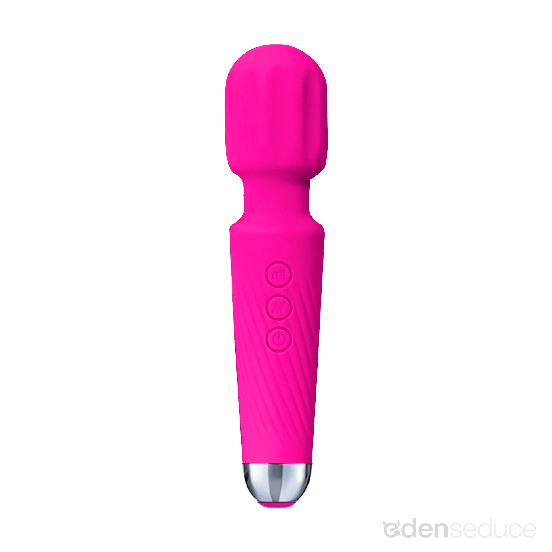 FREE High-Power Silicone Wand Vibrator in Blue (Intense Vibrations!) - EdenSeduce