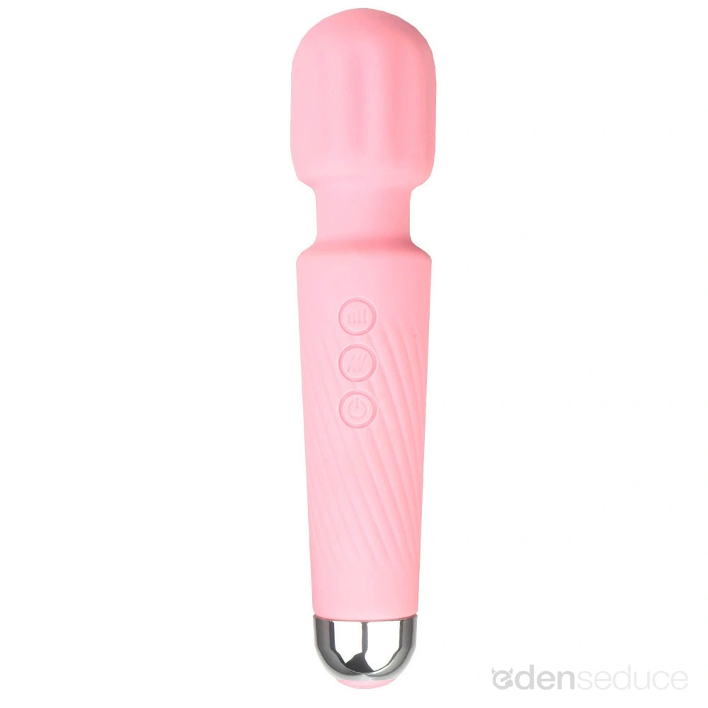 FREE High-Power Silicone Wand Vibrator in Blue (Intense Vibrations!) - EdenSeduce