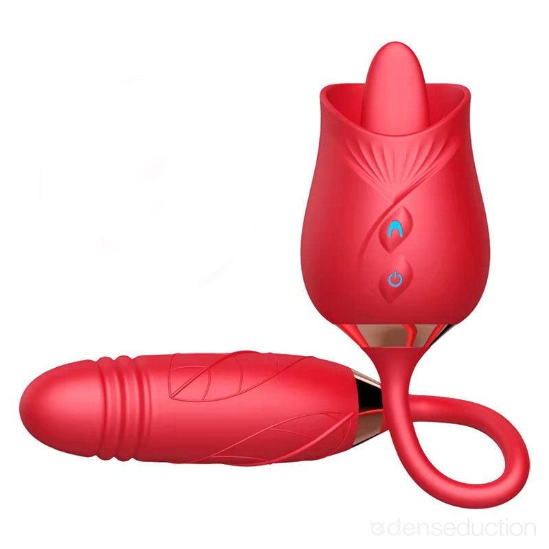 Rose passion Dual rose vibrator - EdenSeduce