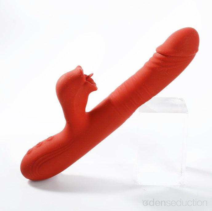 Dual desire Thrusting rabbit vibrator - EdenSeduce