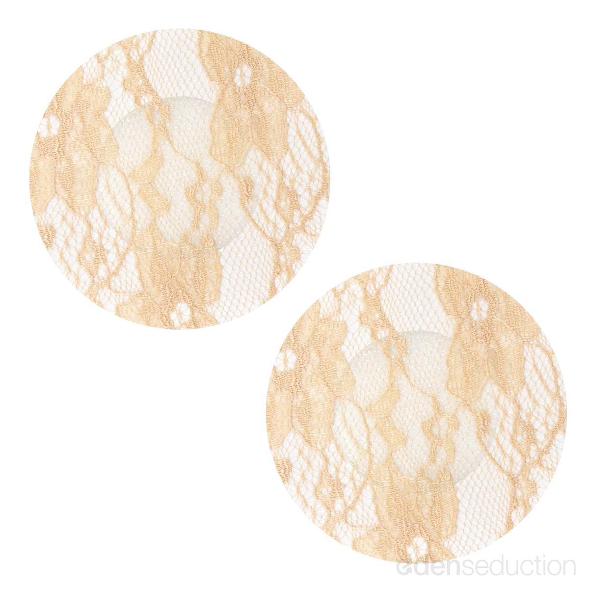 Lace Round Nipple Pasties - EdenSeduce