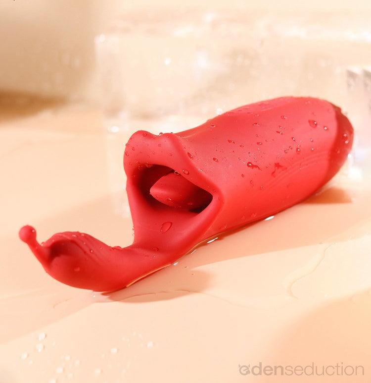 French Kiss Biting & Licking Moving Mouth Tongue Vibrator - EdenSeduce