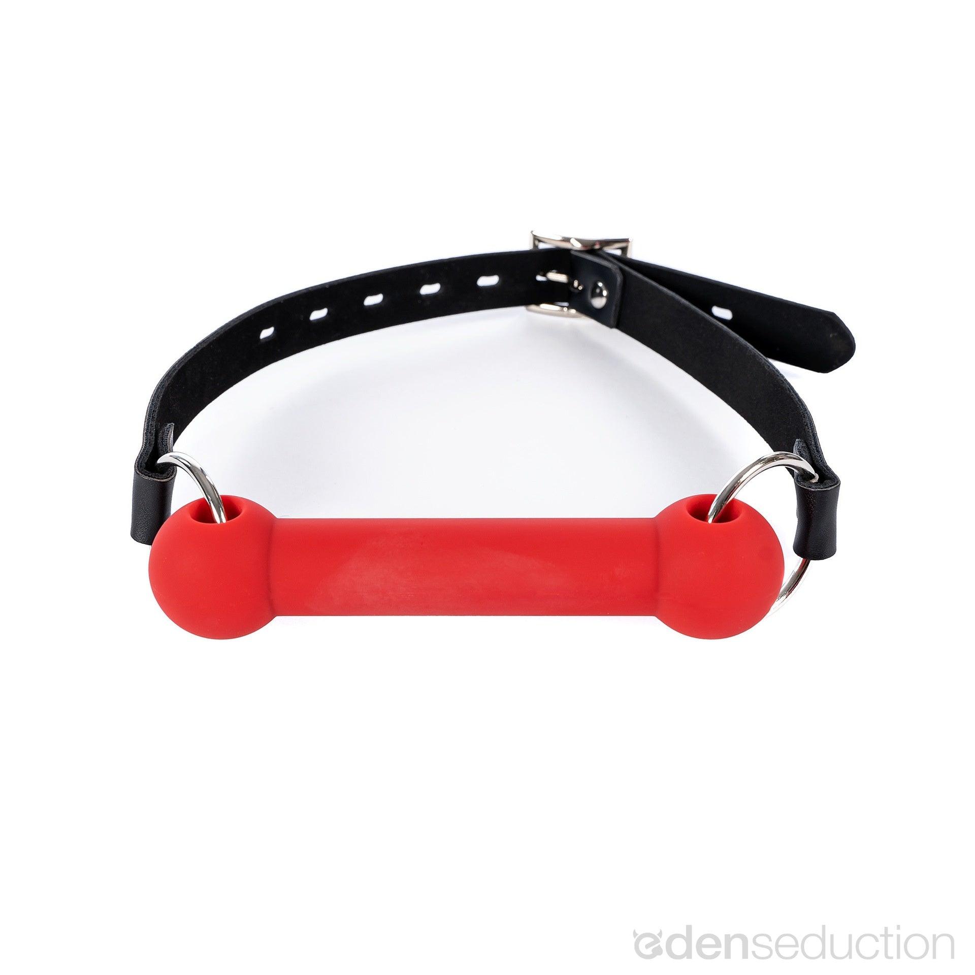 Silicone bone gag Ball gag - EdenSeduce