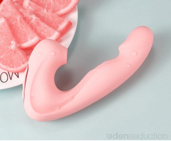 Triple pleasure Licking dual vibrator - EdenSeduce