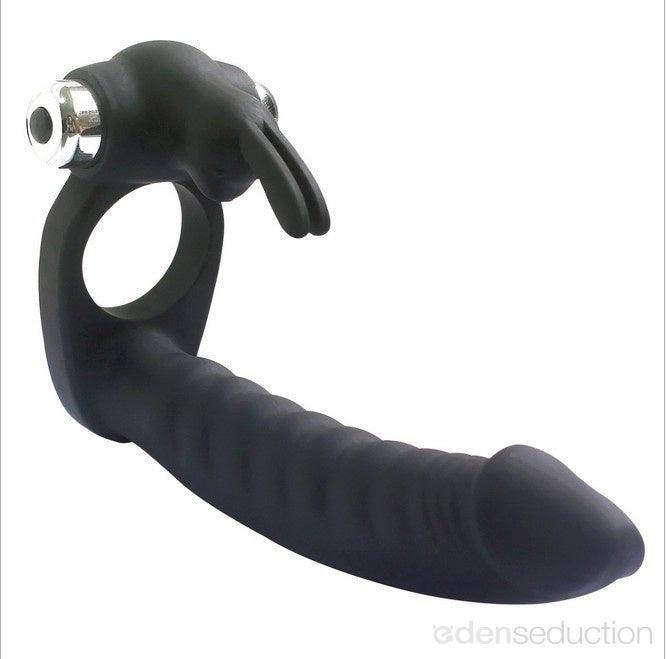 Double penetrator rabbit Double penetration cock ring - EdenSeduce