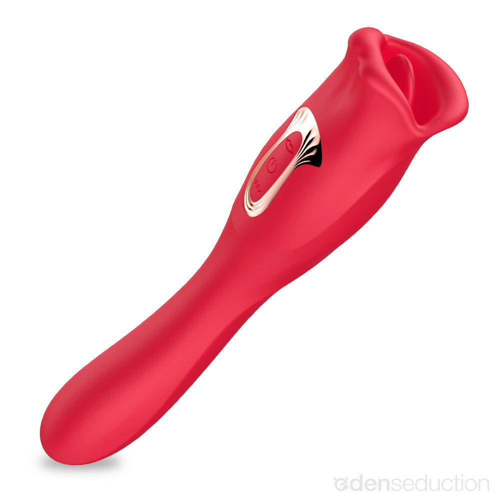 French Kiss Duo: G-Spot & Licking Vibrator for Ultimate Pleasure - EdenSeduce