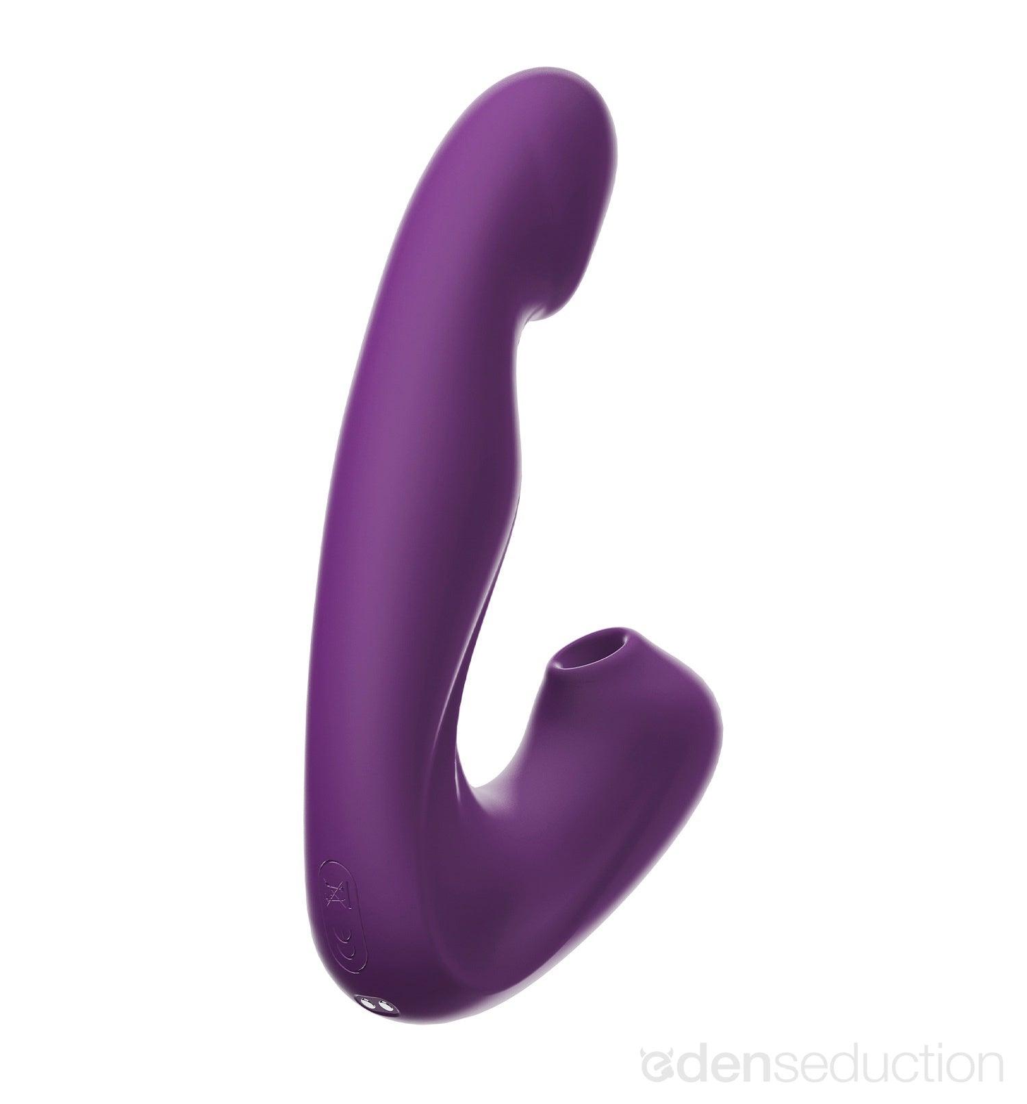 Triple pleasure Licking dual vibrator - EdenSeduce