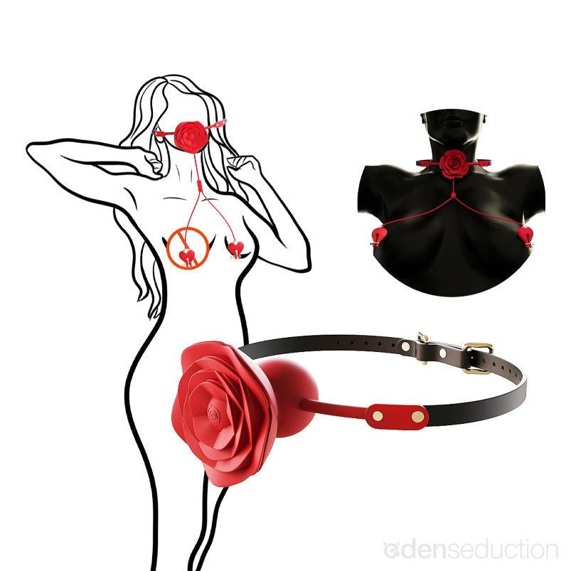 Rose submission Rose ball gag - EdenSeduce