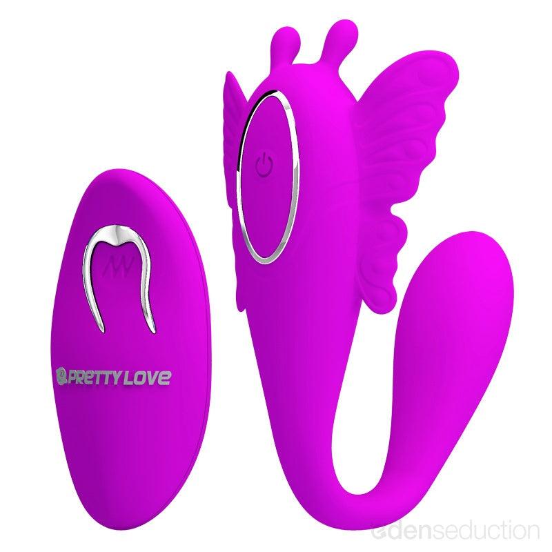 Night flight C shaped vibrator with remote - EdenSeduce