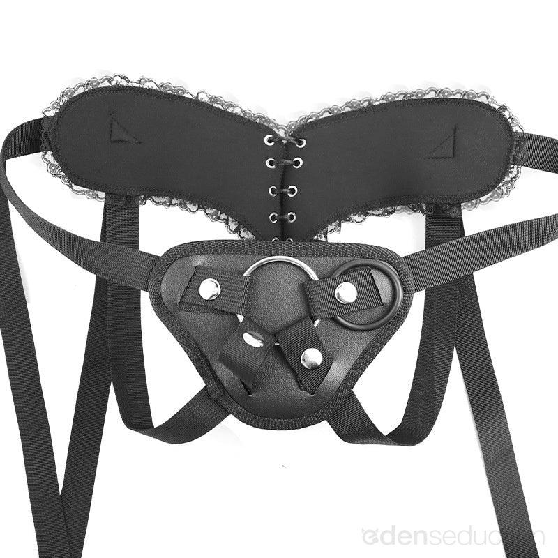 Wide back vegan harness Strap on harness - EdenSeduce