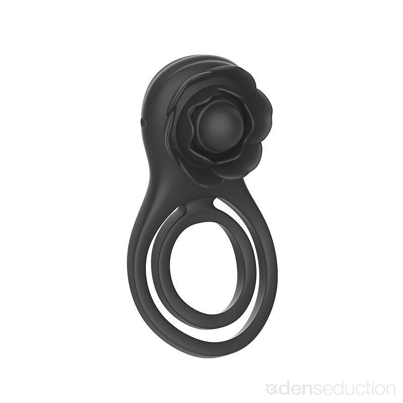 Passion flower Rose vibrating cock ring - EdenSeduce