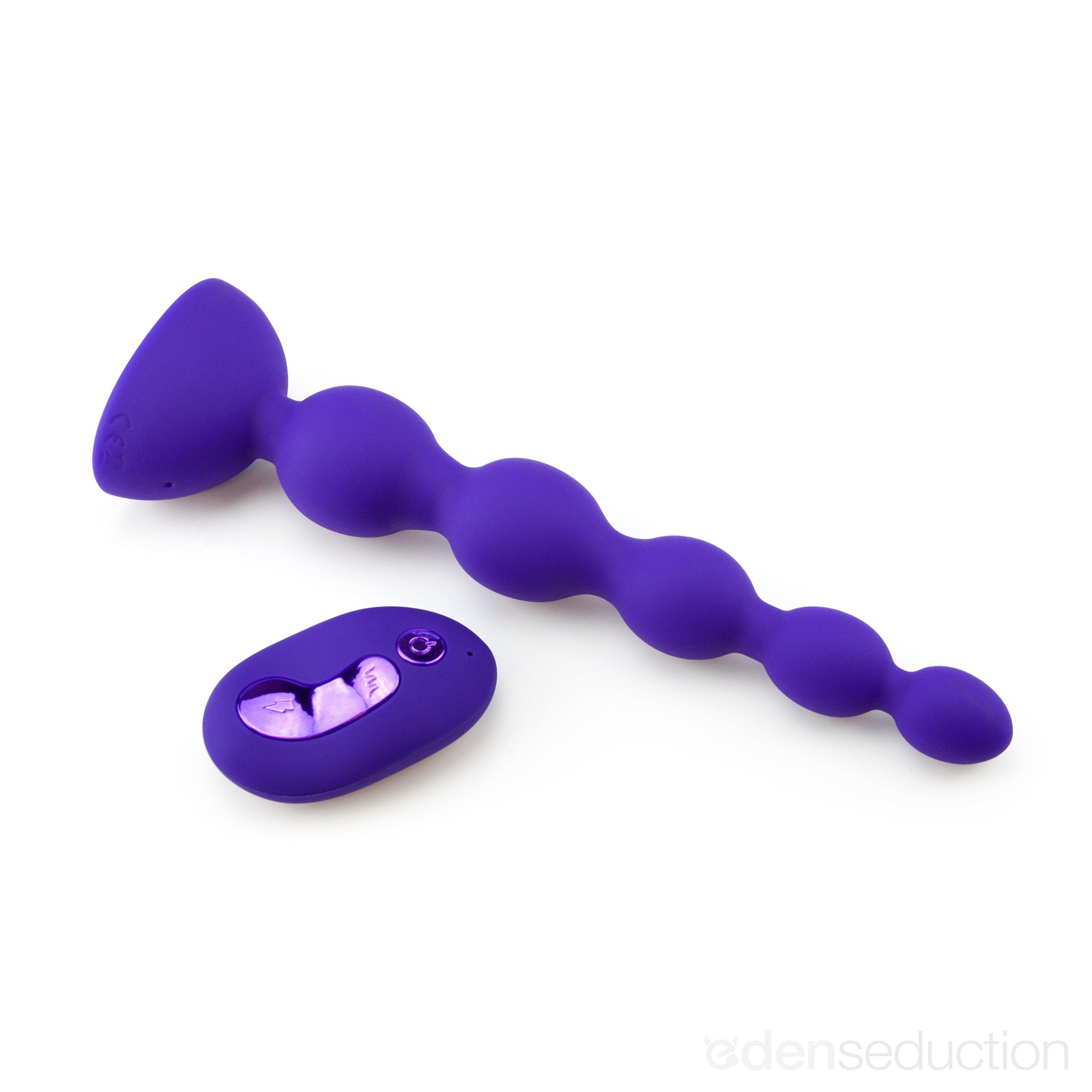 Triple explosion Vibrating anal beads - EdenSeduce