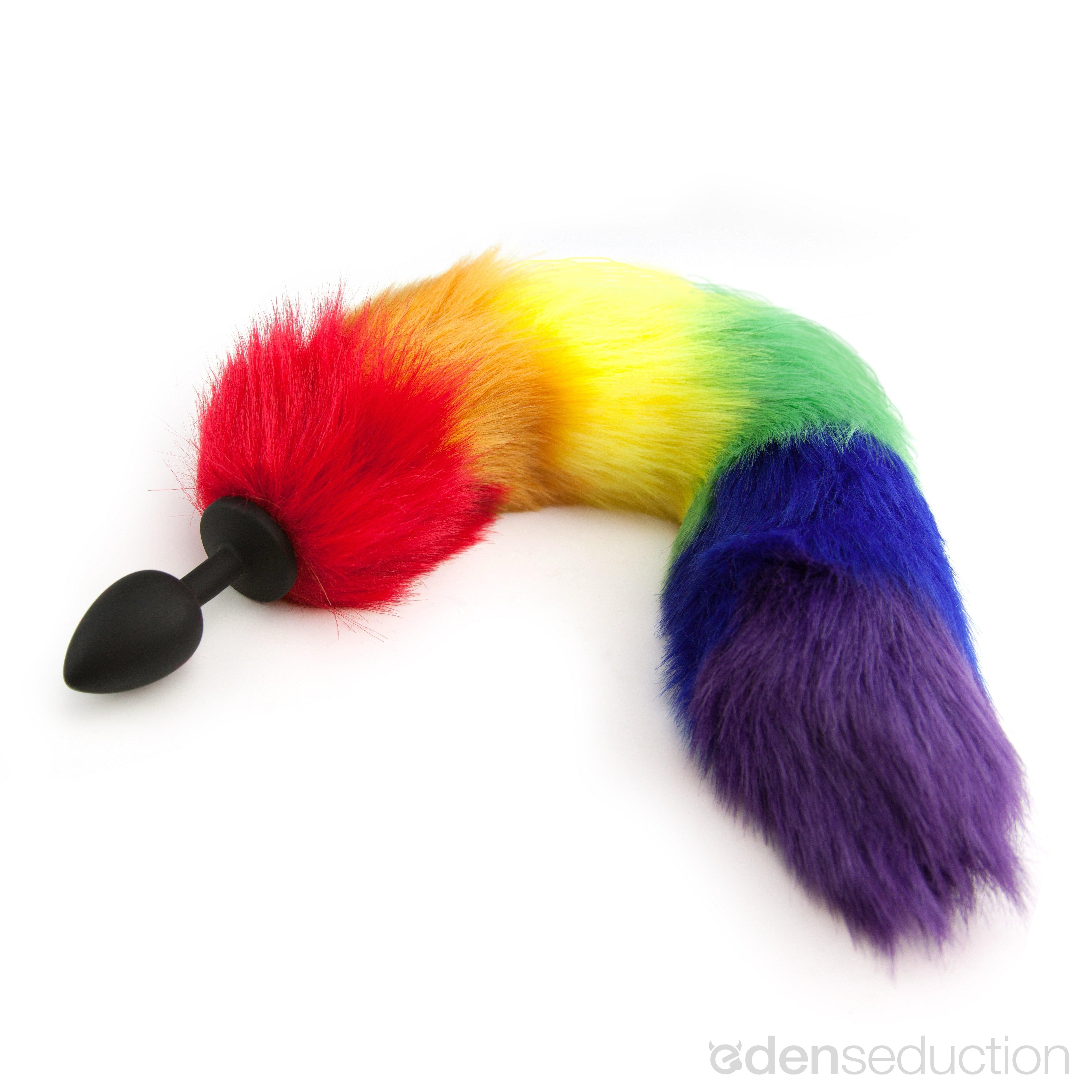 Rainbow tail Tail butt plug - EdenSeduce