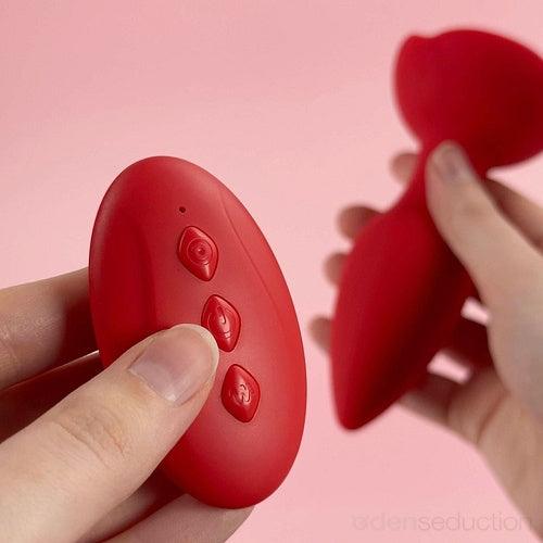 Rose vibrating plug Rose anal vibrator - EdenSeduce