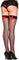 Black Fishnet Thigh Hi with Red Bows (OS) - EdenSeduce