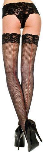 Black Fishnet Thigh High - One Size Available - EdenSeduce