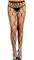 Black Hexagon Net Pantyhose - One Size Fits Most - EdenSeduce