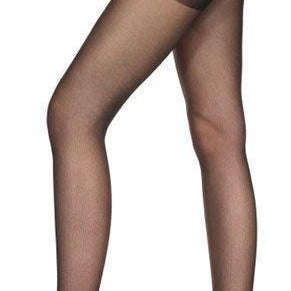 Black Sheer Crotchless Pantyhose - OS/Queen Size Available - EdenSeduce