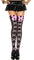 Black/Pink Cross Bone Stocking - EdenSeduce