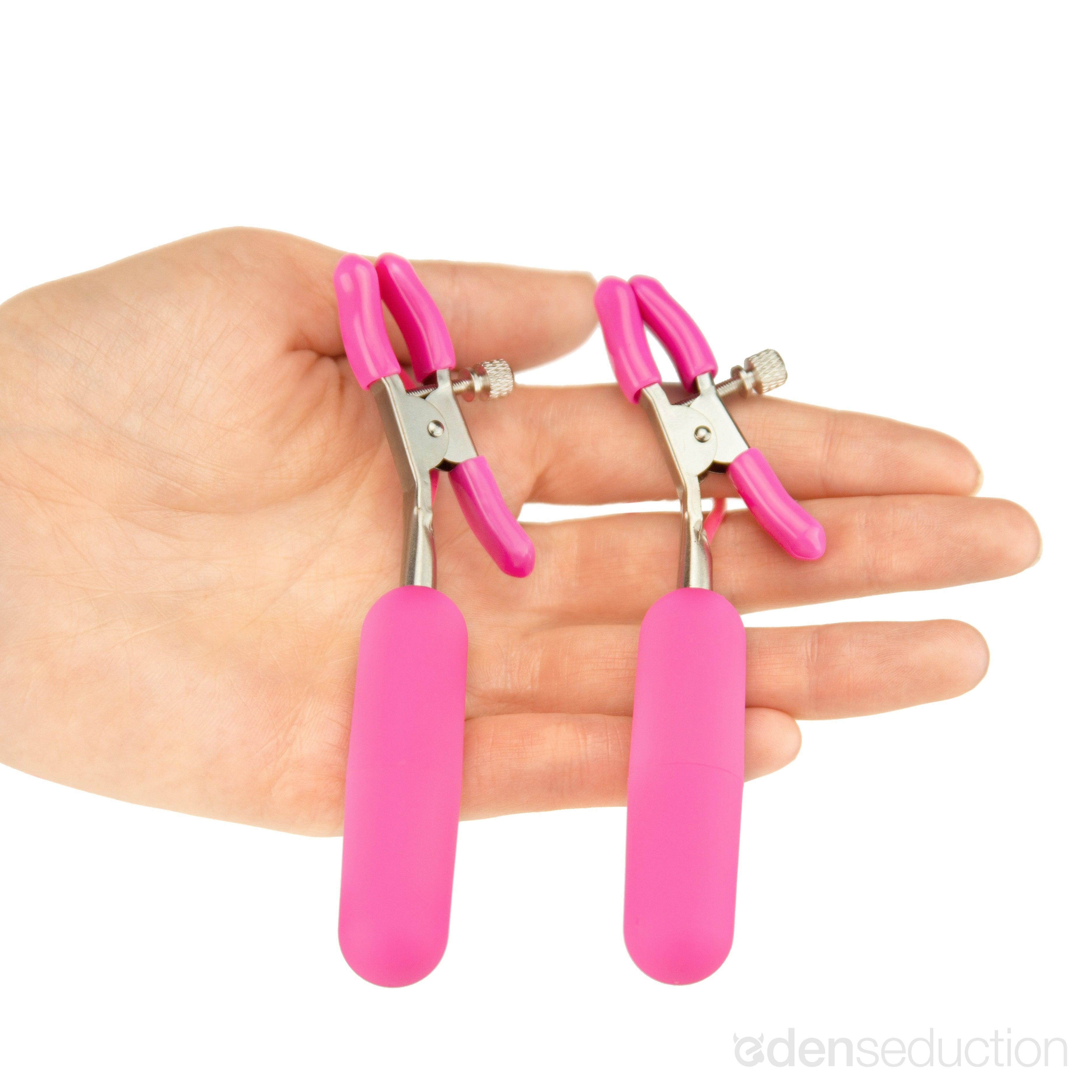 Sweet vibrating nipple clamps Vibrating nipple clamps - EdenSeduce