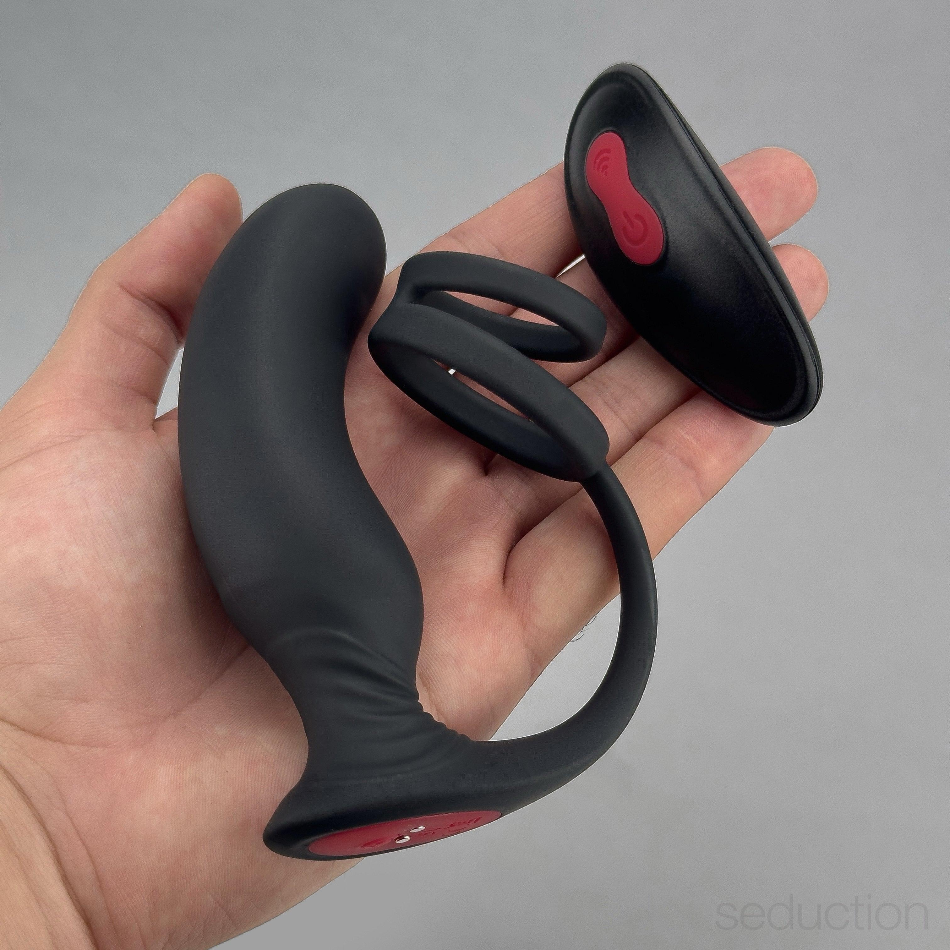 Lanco Prostate massager with cock ring - EdenSeduce