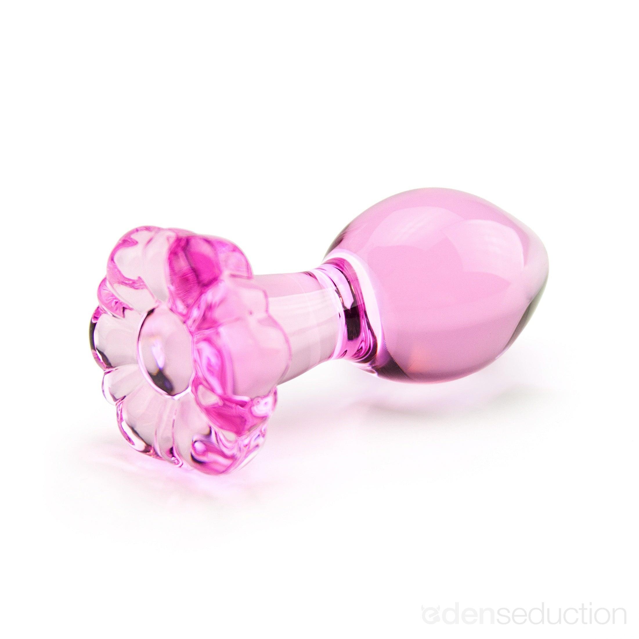 Flower butt plug Glass butt plug - EdenSeduce