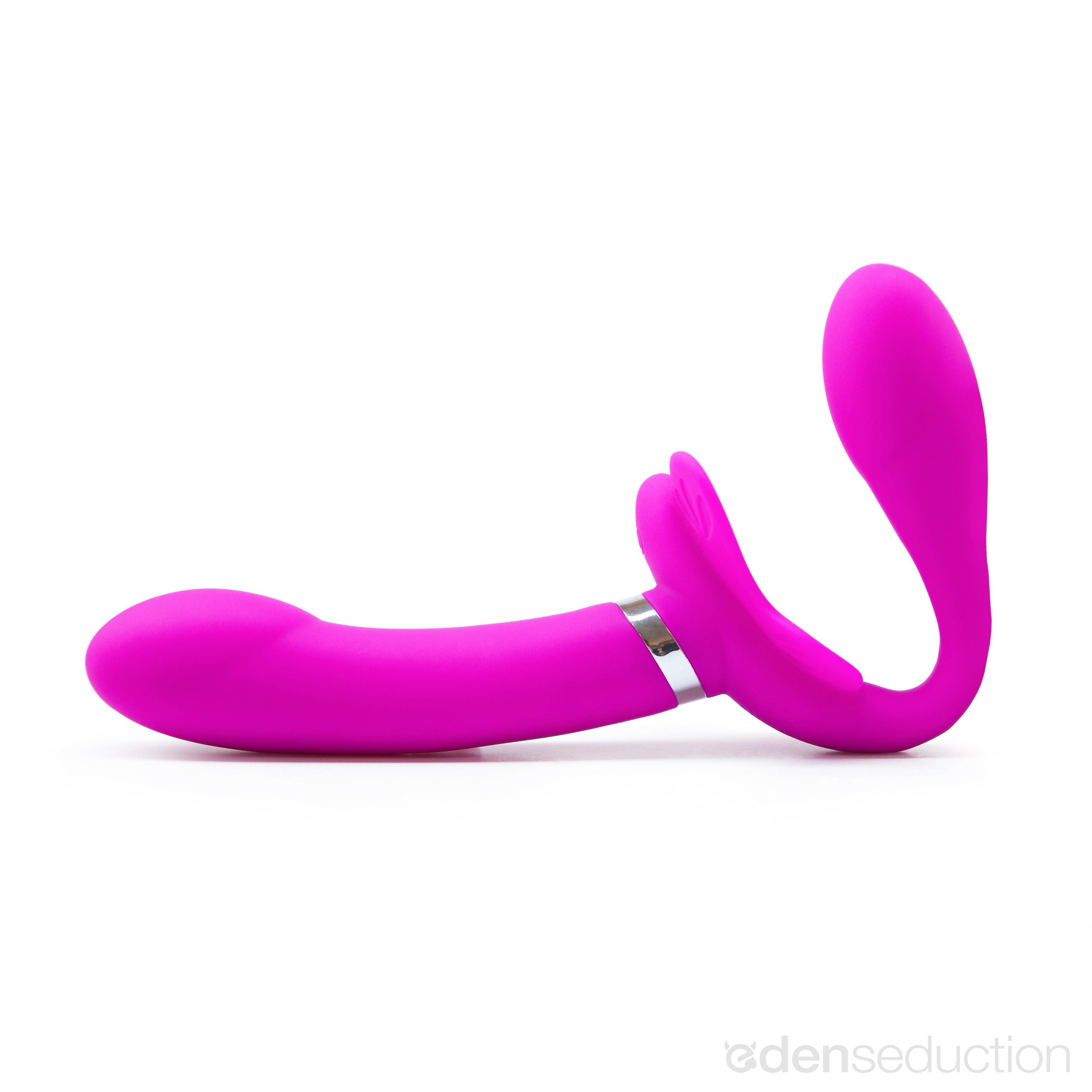 Butterfly share Vibrating strapless strap on - EdenSeduce