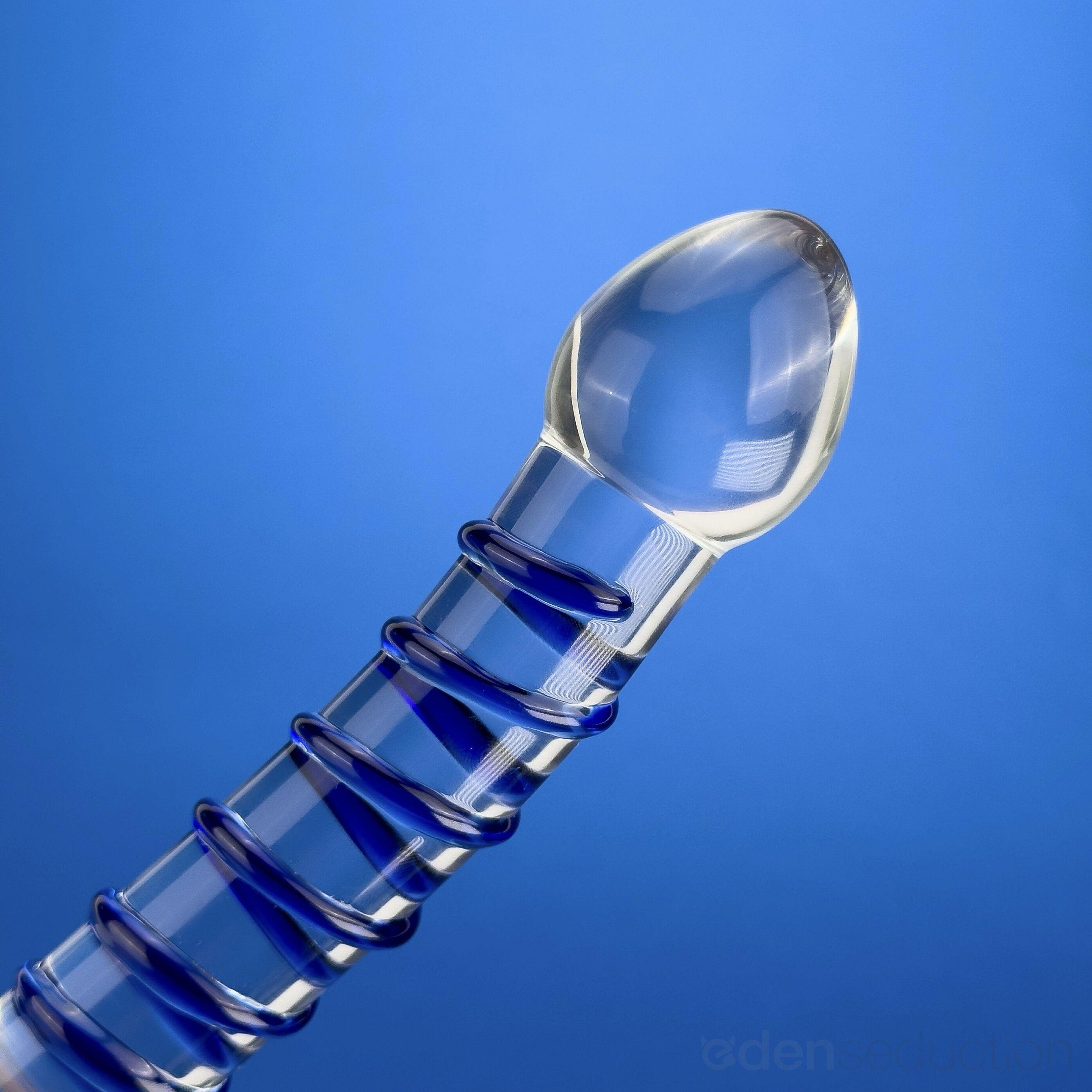 Magic duo swirl Double ended glass dildo - EdenSeduce