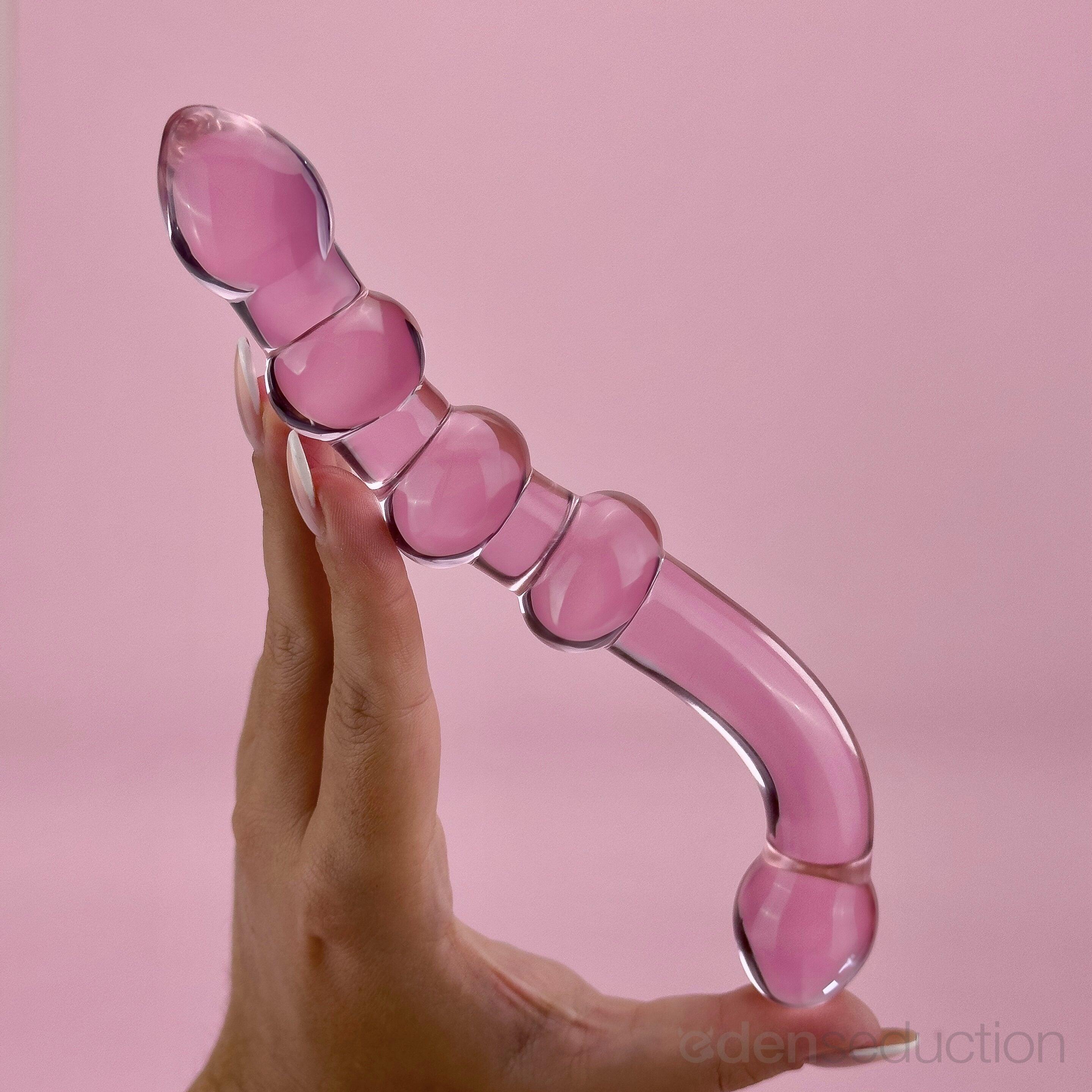 Crystal G Double ended glass dildo - EdenSeduce