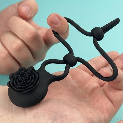 Blossom ring Rose vibrating cock ring - EdenSeduce