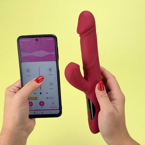 Air Pulse Rabbit Vibrator with App Control - EdenSeduce