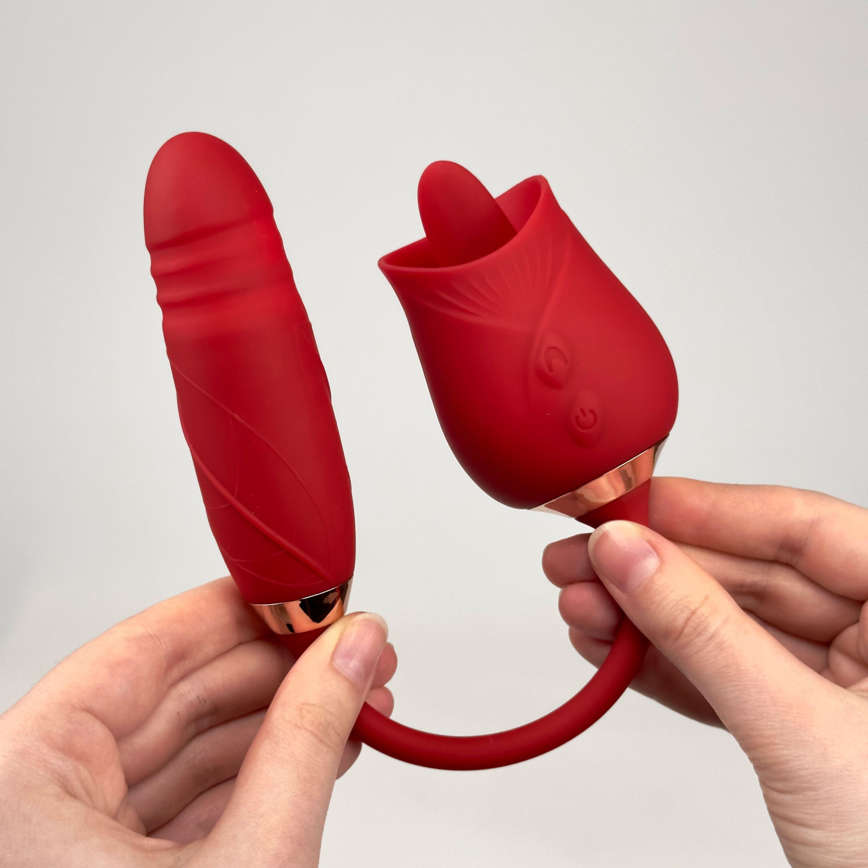 Rose passion Dual rose vibrator - EdenSeduce