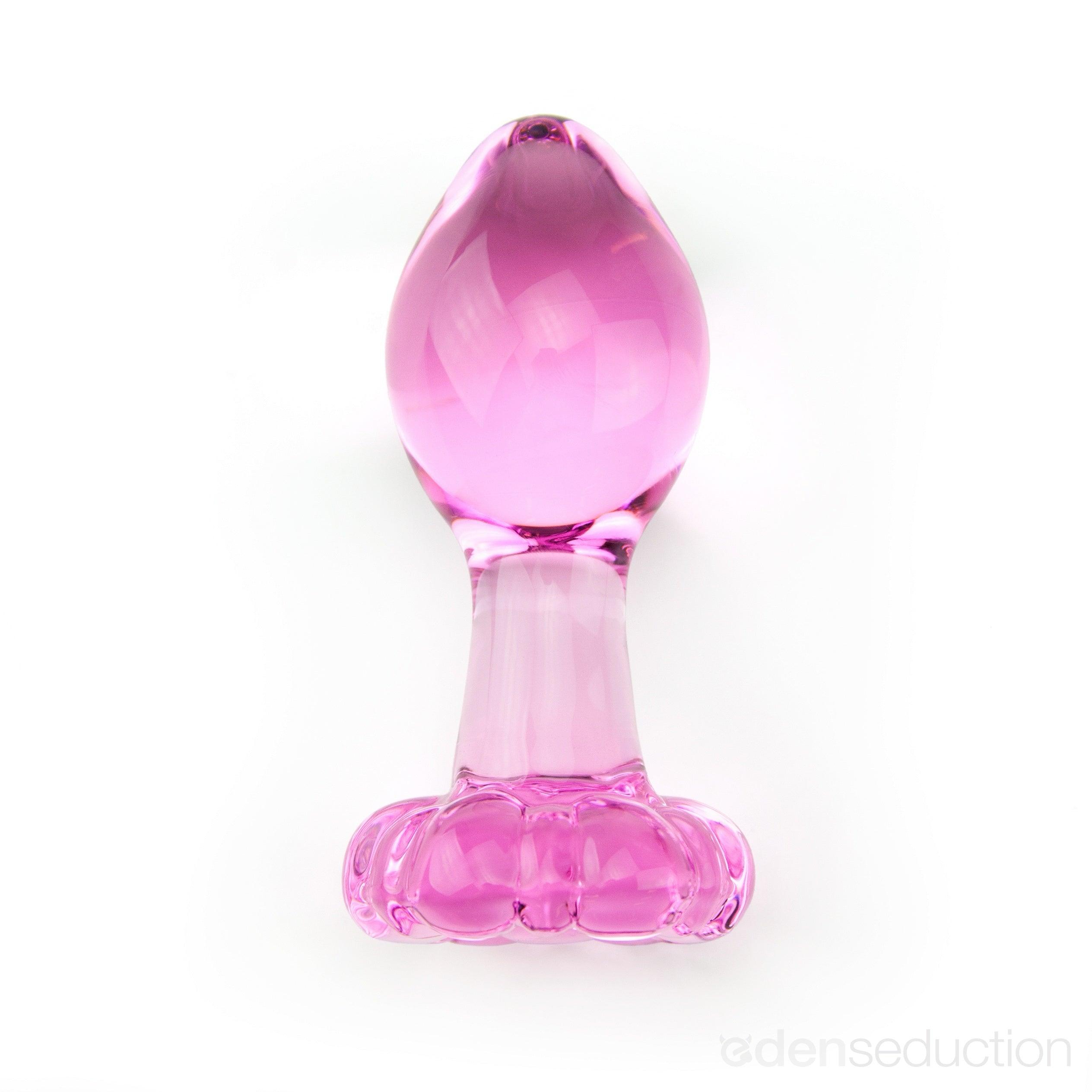 Flower butt plug Glass butt plug - EdenSeduce