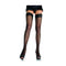 Lace Black Fishnet Thigh Highs - One Size Fits Most - EdenSeduce