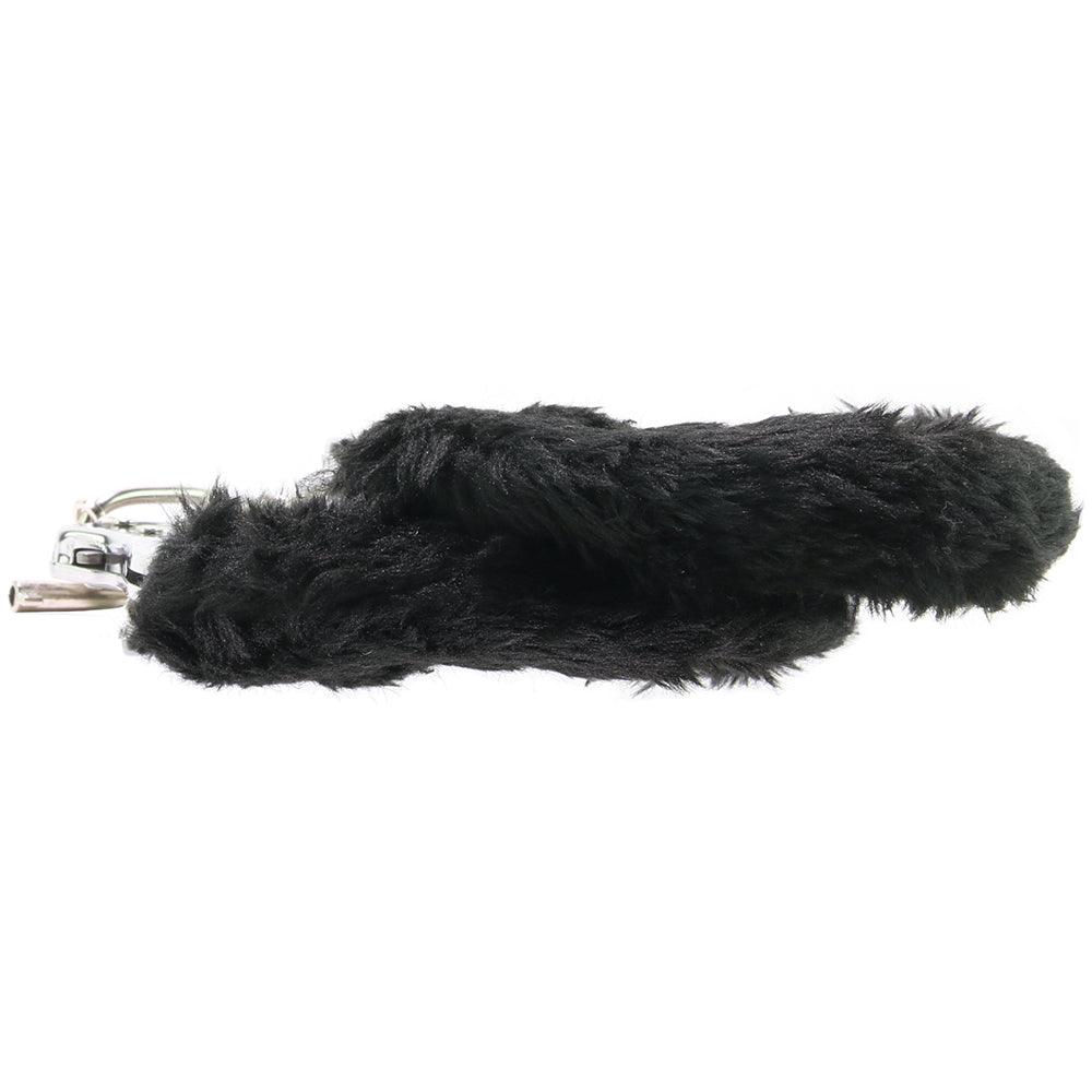 Black Furry Hand Cuffs - EdenSeduce