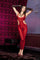 Red Snake Print Bodystocking -One Size - EdenSeduce