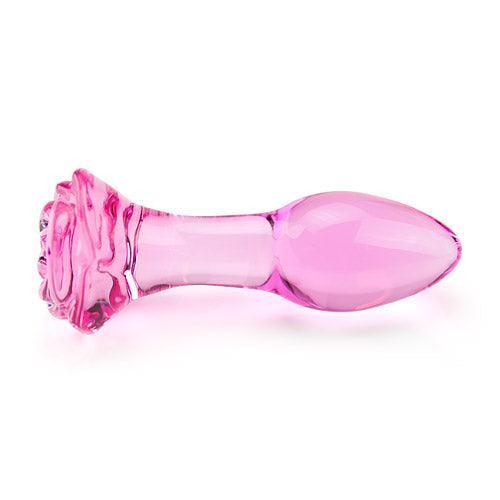 Rose butt plug Glass butt plug - EdenSeduce