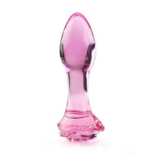 Rose butt plug Glass butt plug - EdenSeduce