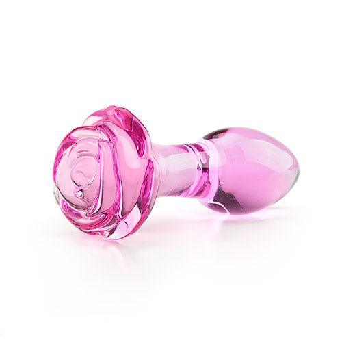 Rose butt plug Glass butt plug - EdenSeduce