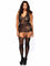 Sweet Tease Lace Suspender Bodystocking - Queen Size - EdenSeduce