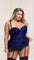 Underwire Bustier Set with Lace Overlay and Contoured Waist-Boning - EdenSeduce