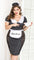 Vintage Style Room Service Polka Dot Lace Costume - EdenSeduce