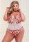 White Floral & Lace Teddy With Lace-Up Front - EdenSeduce